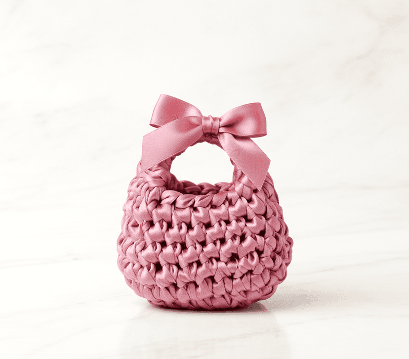Diva Satin Bow Handbag