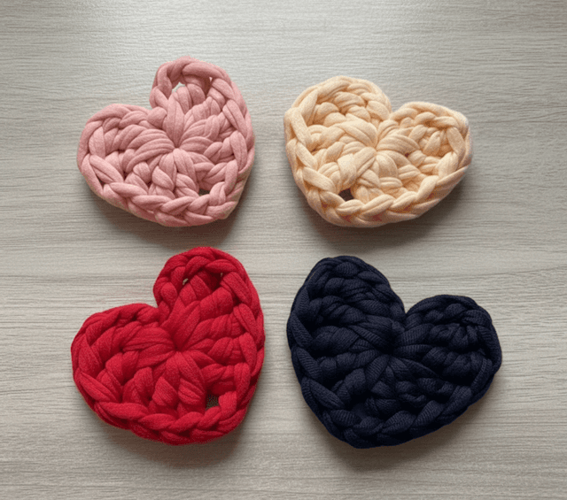 Crochet Heart Charm